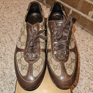 Brown/Tan Gucci Sneakers